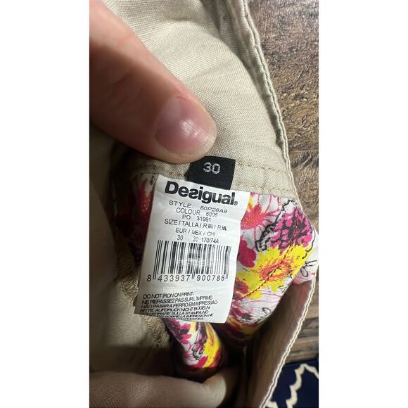 Desigual Y2K embroidered butterfly harem pants size 30 - Picture 7 of 8